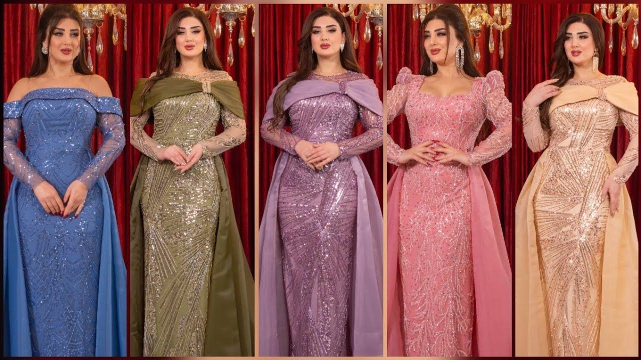 فساتين سهرة طويلة 2025 فساتين سهرة ناعمة بالوان جذابة Gown Dresses Haute Couture Evening Dresses