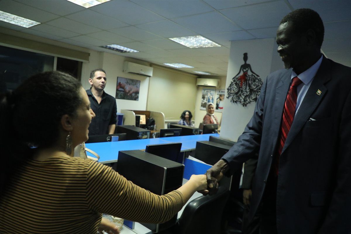 زيارة قيادات دارفور وتدشين منصة  هنا السودان 