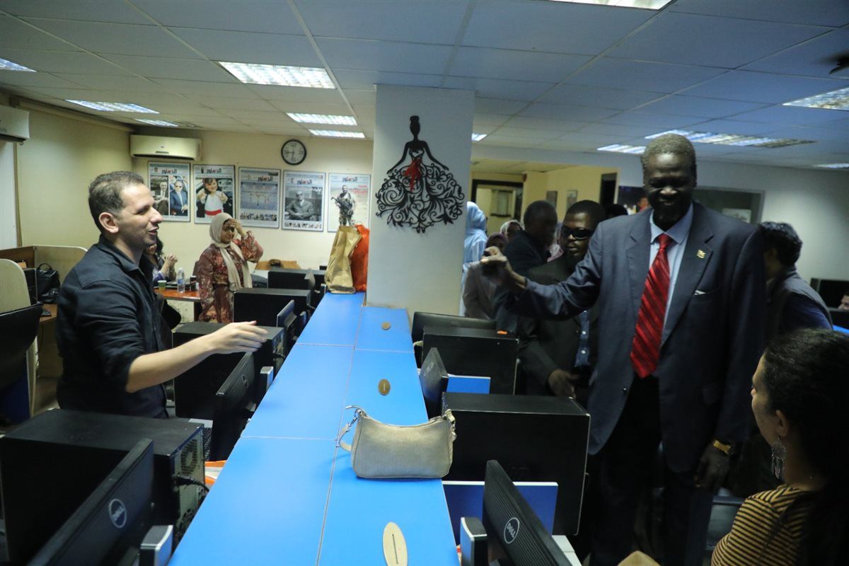 زيارة قيادات دارفور وتدشين منصة  هنا السودان 