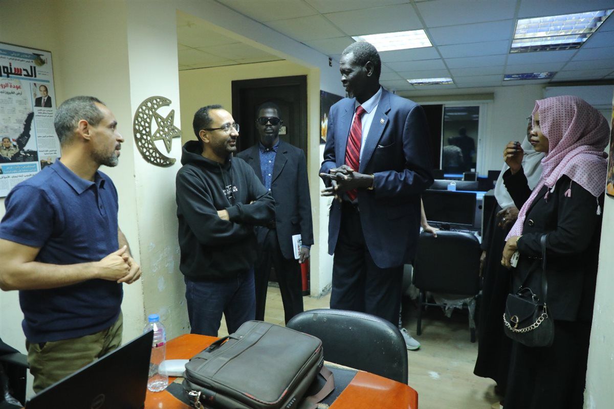 زيارة قيادات دارفور وتدشين منصة  هنا السودان 