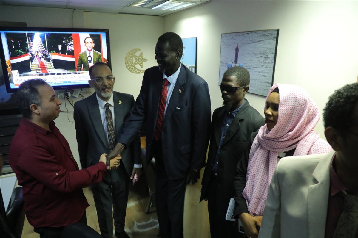 زيارة قيادات دارفور وتدشين منصة  هنا السودان 