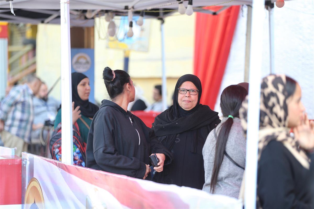 مشاهد من جولة اعادة انتخابات مجلس النواب بمدرسة عثمان بن عفان بإمبابة 