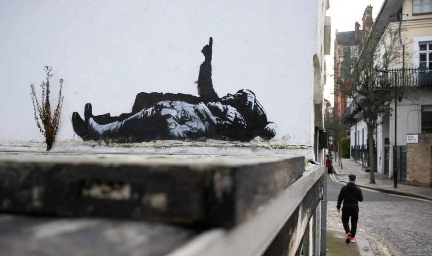 جدارية جديدة للفنان بانكسي