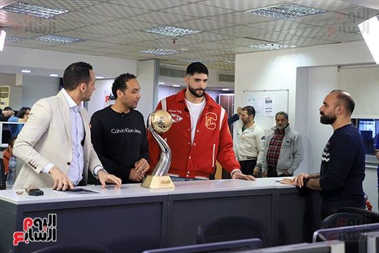 أبطال منتخب مصر لليد فى ضيافة تلفزيون اليوم السابع