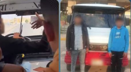 الداخلية تضبط طفل يقود ميكروباص بالشرقية