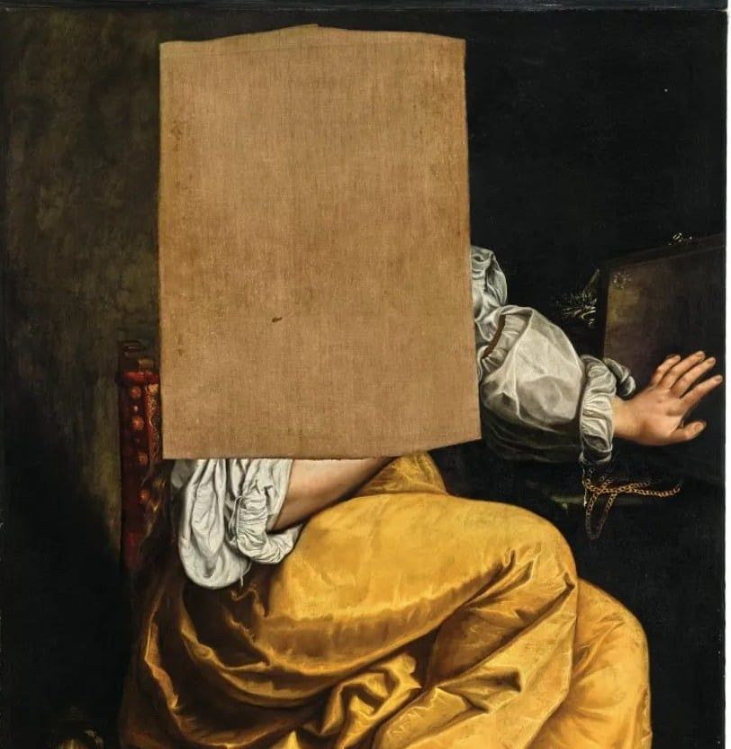 لوحة القديسة مريم المجدلية بدون وجهها لوحة القديسة مريم المجدلية بدون وجهها