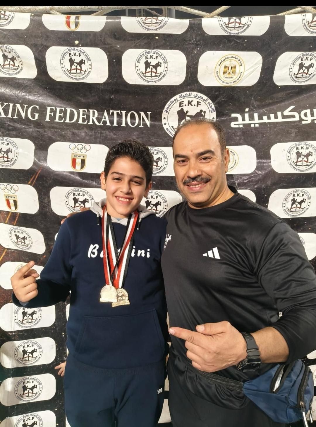 فرحة الفائزين في بطولة الجمهورية للكيك بوكسينج فرحة الفائزين في بطولة الجمهورية للكيك بوكسينج