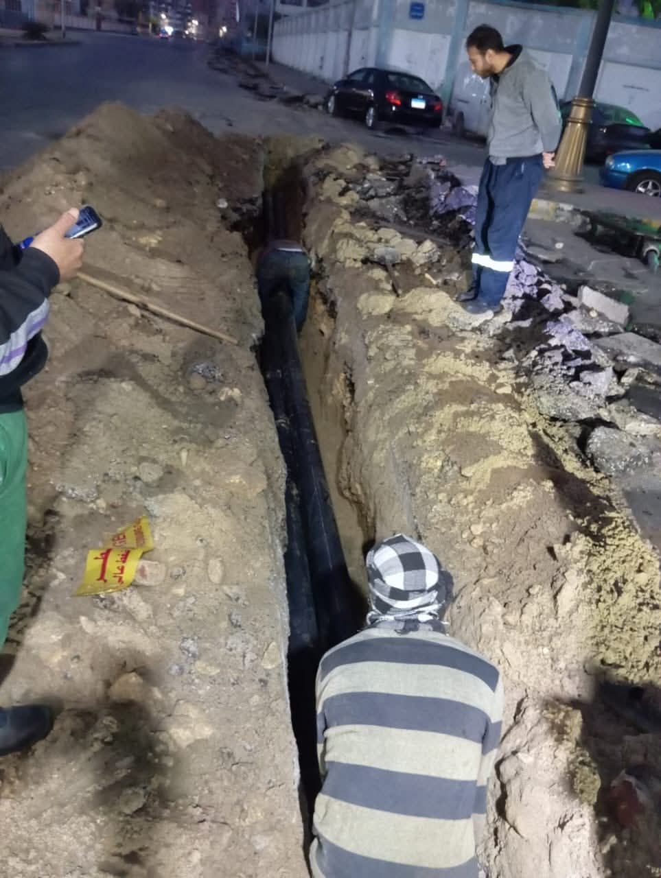 اعمال مكثفة باستاد المصري