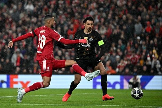 مباراة باريس وليفربول