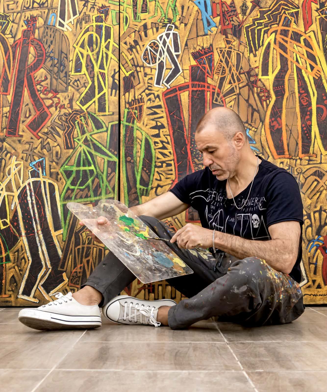 الفنان التشكيلى وليد نايف