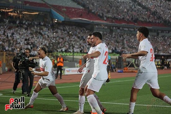فرحة لاعبي الزمالك