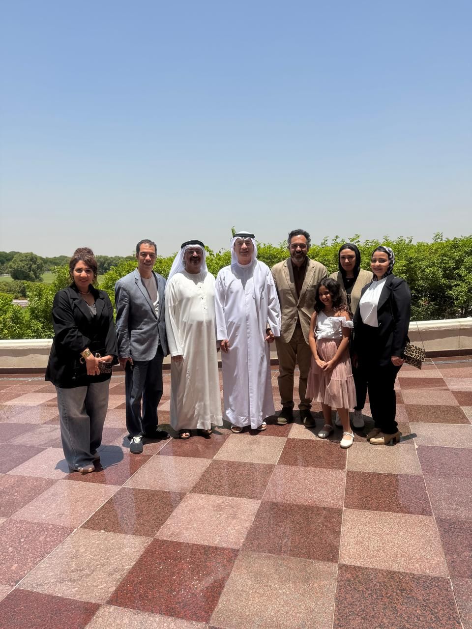 حاكم الشارقة يستقبل الوفد المصري