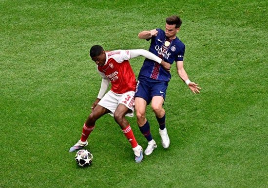 مباراة نهائى دورى أبطال أوروبا باريس ضد أرسنال
