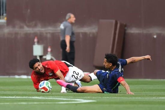 عمر مرموش خلال المباراة عمر مرموش خلال المباراة