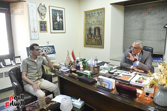 جانب من الحوار مع المهندس محمد أبو سعدة