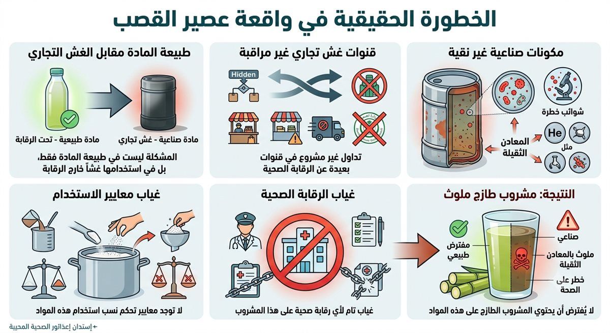 كل ما تريد معرفته عن خطورة ثاني أكسيد التيتانيوم في عصير القصب