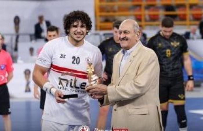 يوسف عزو أفضل لاعب فى مباراة الزمالك أمام كاليفورنيا فى كأس العالم لأندية اليد