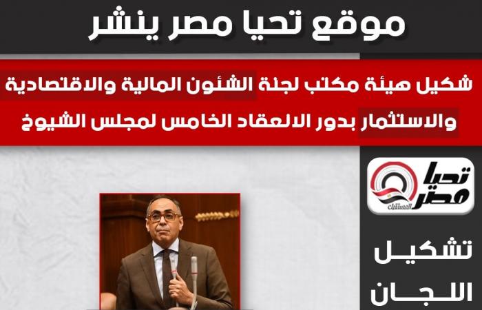 هاني
      سري
      الدين
      رئيسا..تحيا
      مصر
      ينشر
      تشكيل
      هيئة
      مكتب
      اللجنة
      الاقتصادية
      بدور
      الانعقاد
      الخامس