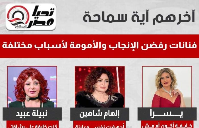 آخرهم
      آية
      سماحة..
      فنانات
      رفضن
      الإنجاب
      والأمومة
      لأسباب
      مختلفة