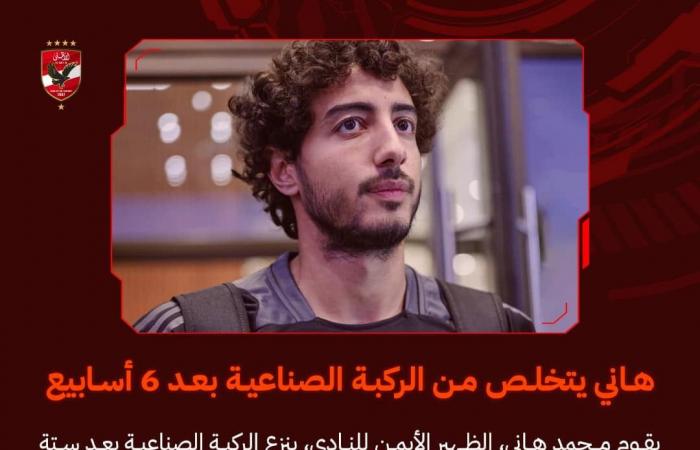 يواصل
      رحلة
      الشفاء..
      محمد
      هاني
      لاعب
      الأهلي
      يتخلص
      من
      الركبة
      الصناعية
      بعد
      6
      أسابيع