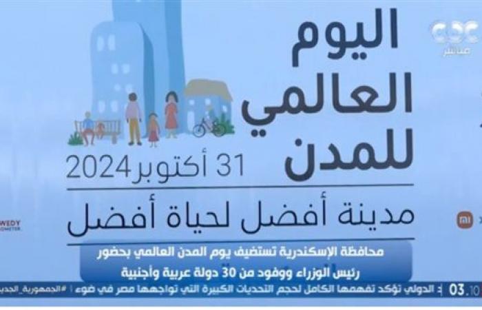 إيمان
      عز
      الدين:
      استضافة
      محافظة
      الأسكندرية
      ليوم
      المدن
      العالمي
      جعلنا
      نفتخر
      بمصر