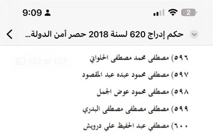 716..
      تحيا
      مصر
      ينشر
      الأسماء
      المرفوعة
      من
      قوائم
      الإرهاب