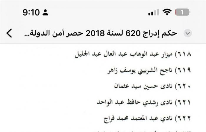 716..
      تحيا
      مصر
      ينشر
      الأسماء
      المرفوعة
      من
      قوائم
      الإرهاب