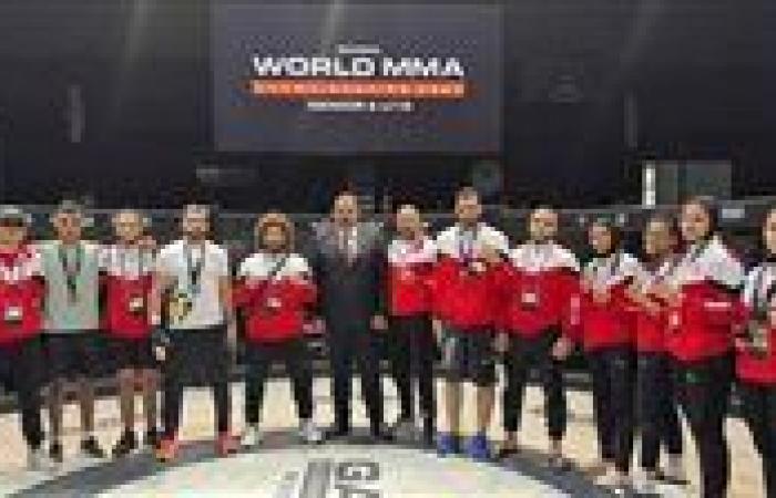 مصر
      تحصد
      10
      ميداليات
      في
      بطولة
      العالم
      للفنون
      القتالية
      المختلطة
      «MMA»