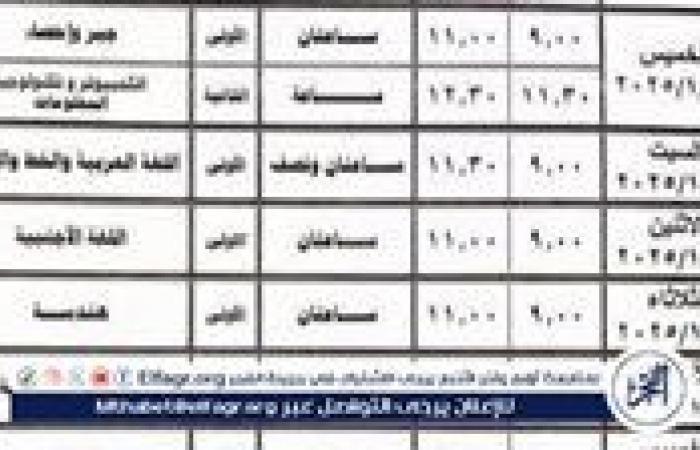 عاجل
      -
      تبدأ
      من
      11
      حتى
      23
      يناير..
      موعد
      امتحانات
      الترم
      الأول
      2025
      في
      محافظة
      الجيزة