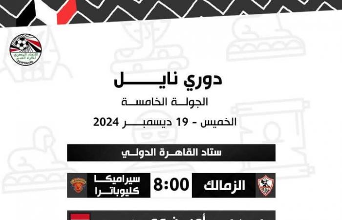 نادي
      الزمالك..
      عاجل
      تشكيل
      الزمالك
      ضد
      سيراميكا
      كليوباترا
      دوري
      نايل