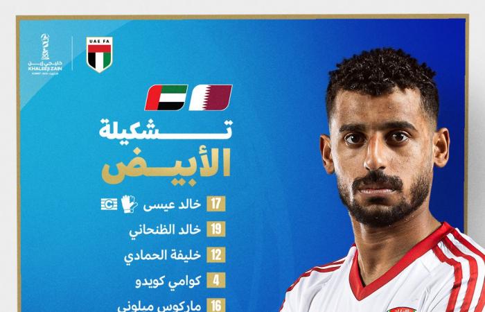 خليجي
      26..
      تشكيل
      منتخب
      الإمارات
      لمواجهة
      قطر