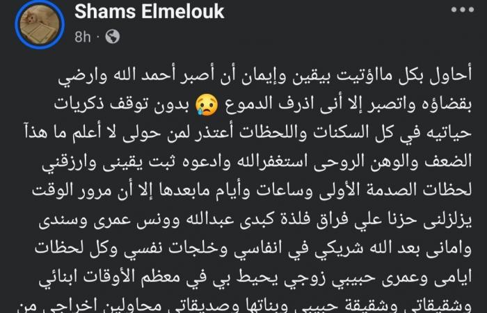 بعد
      مرور
      شهرين
      على
      وفاته..
      شمس
      البارودي
      لـ
      حسن
      يوسف:
      أفتقد
      حنانك
      وجلوسك
      بجواري