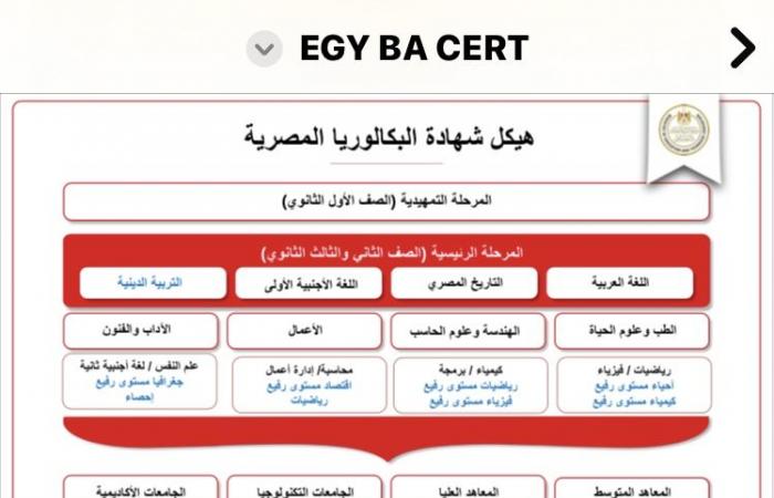 بديل
      الثانوية
      العامة..
      كل
      ما
      تريد
      معرفته
      عن
      نظام
      شهادة
      البكالوريا
      المصرية|
      صور