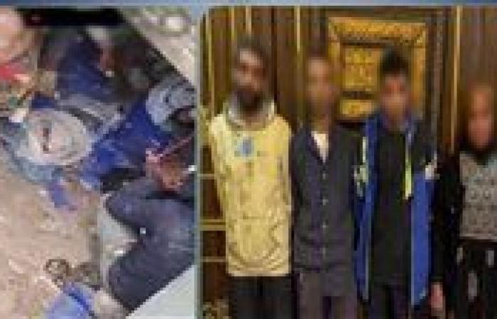 ضبط 3 عمال وسيدة ظهروا في فيديو يتعاطون المخدرات بمحل بالجيزة