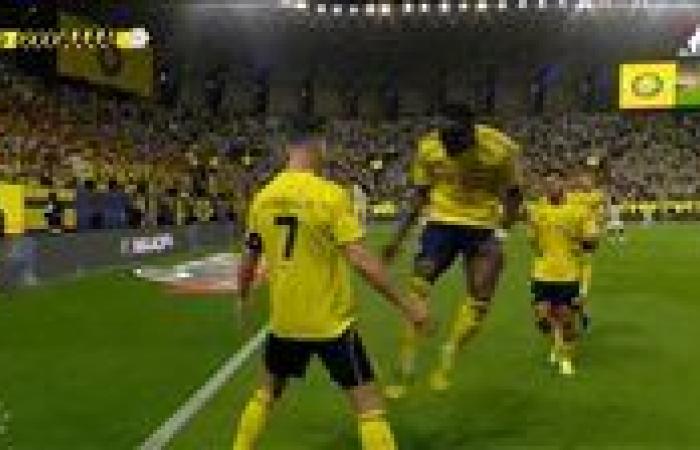 النصر ضد النجمة.. كريستيانو رونالدو يسجل الهدف الثالث لـ النصر في مرمى النجمة بدوري روشن السعودي