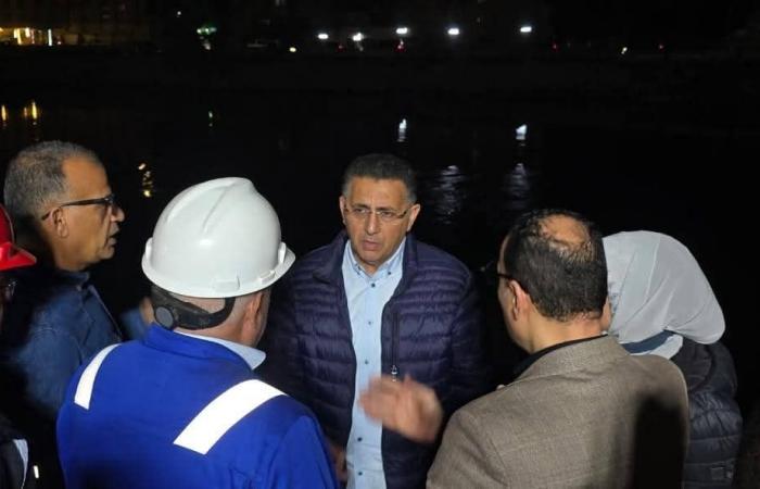 محافظ القليوبية يتابع احتواء تسريب سولار بترعة الإسماعيلية