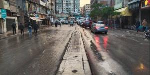 سقوط أمطار على مدينة السلام بالقاهرة (فيديو)