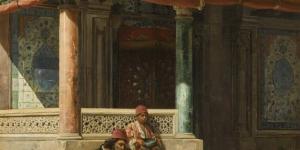 عرض لوحة "درويش أمام المسجد" للمستشرق تشليبوفسكي للبيع