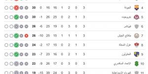 ترتيب مجموعة الهبوط بالدوري قبل الجولة الرابعة.. وادي دجلة فى الصدارة