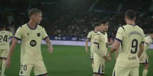 برشلونة.. ملخص اهداف ونتيجه مباراة برشلونة وأوساسونا في الدوري الإسباني بعد مرور 20 دقيقة