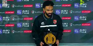 حسين الشحات أفضل لاعب في مباراة الأهلي وإنبي