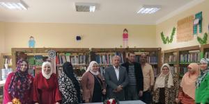 رئيس دار الكتب يتفقد مكتبة الخيالة بعين الصيرة بعد انتهاء تجهيزها