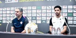 عمر جابر يحضر المؤتمر الصحفى لمباراة الزمالك واتحاد العاصمة