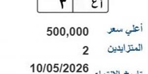 طرح لوحة (ا ع- 3) بسعر 500 ألف جنيه