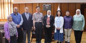 كلية العلوم بجامعة دمنهور تستضيف وفد بحثي من جامعة توهوكو اليابانية