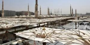 ساحات المسجد النبوى.. منظومة هندسية متكاملة لتلطيف الأجواء وخدمة الزائرين