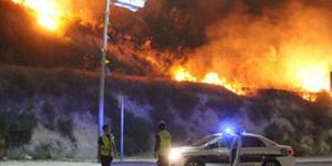 فيديو يوثق حريق داخل قاعدة عسكرية إسرائيلية بالنقب
