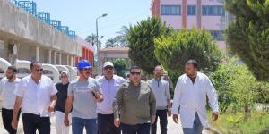 لمتابعة سير العمل.. رئيس "مياه البحيرة" يجري جولة تفقدية لمنشآت الشركة برشيد