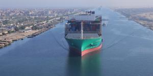 عبور أول لسفينة الحاويات العملاقة CMA CGM VENDOME عبر قناة السويس في رحلتها بين أوروبا وآسيا