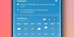 تطبيق Apple Weather يحصل على ميزتين جديدتين تمامًا فى نظام iOS 27